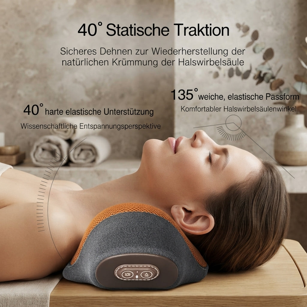 Il cuscino cervicale 3 in 1: calore, massaggio e allungamento
