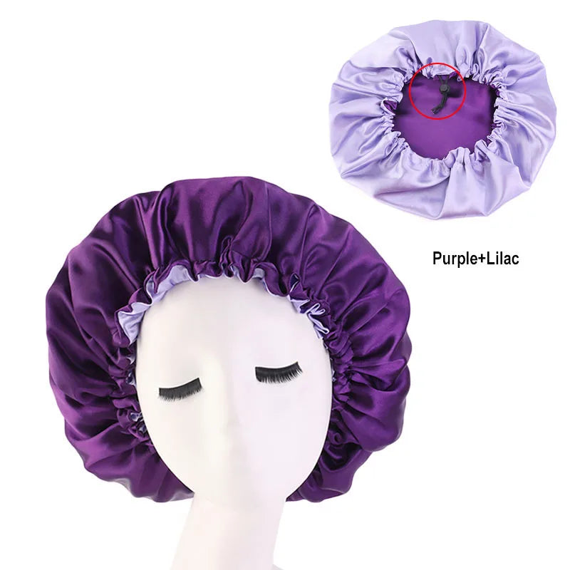 Satin-Haarhaube Violett